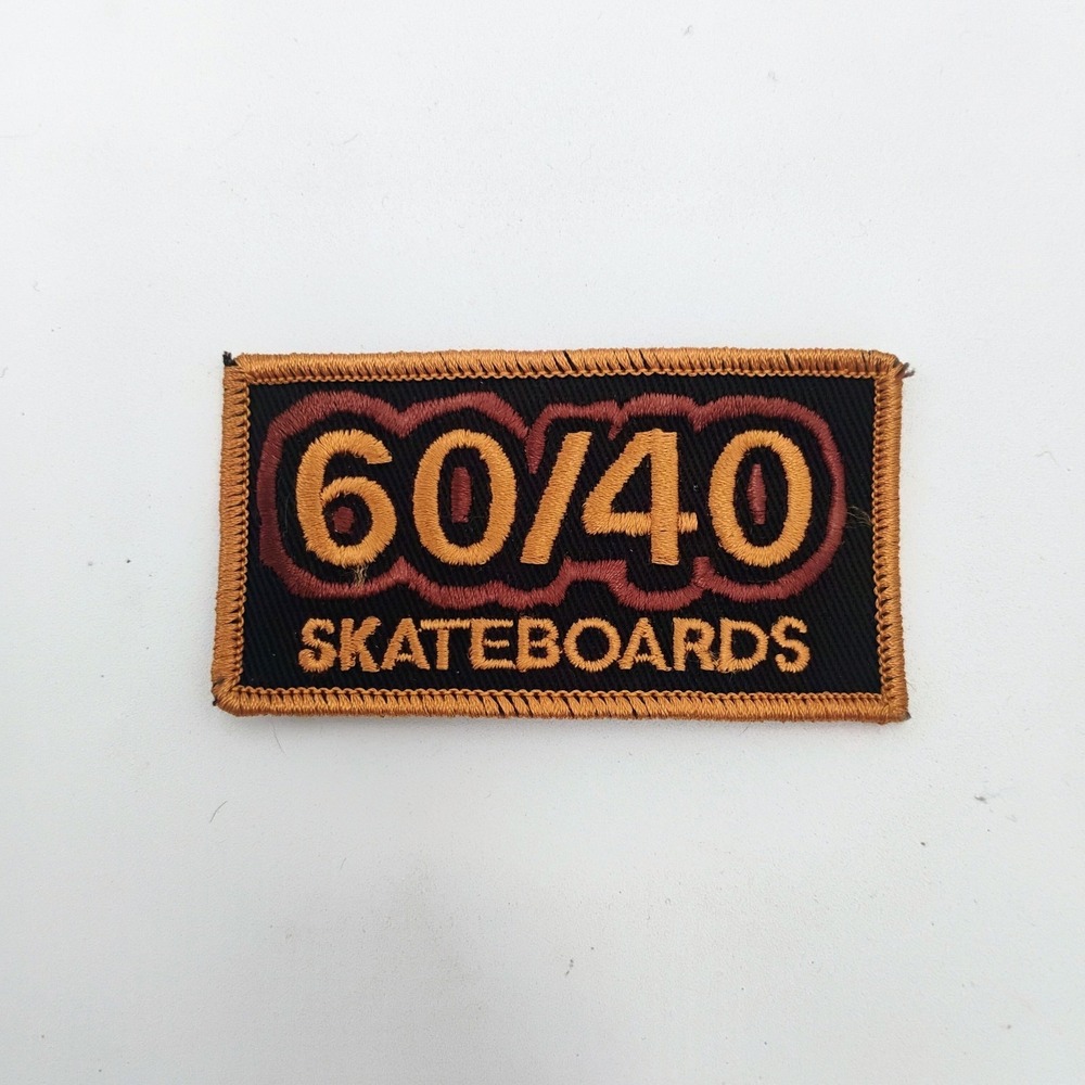 60/40 Skateboards Embroidered Iron On Patch Skateboard Mark Gonzales VTG 90's